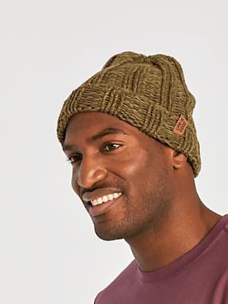 Life Is Good Moss Olive Green And Beige Beanie Hat Unisex Reversible 