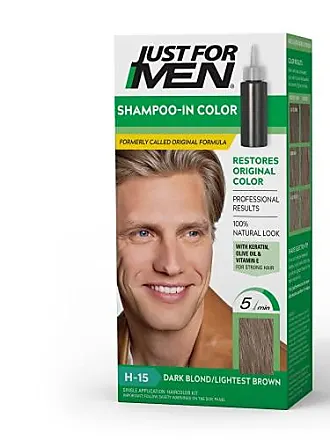 Just For Men Shampoo-In Color, Mens Hair Dye with Vitamin E for Stronger  Hair - Jet Black, H-60 (Formerly Original Formula