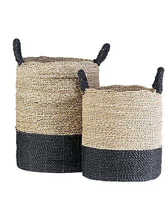 Black and Brown EAST at MAIN Tigris Woven Baskets