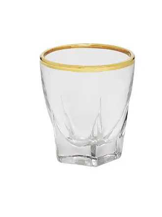 Classic Touch WIG1047 Textured Wine Glasses with Gold Stem & Rim, Set of 6,  1 - Kroger