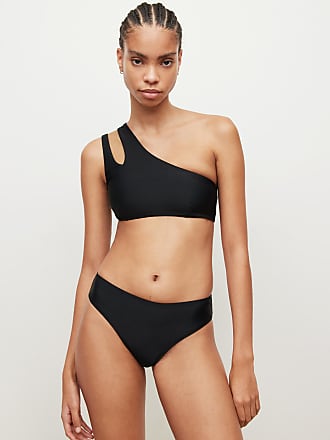 Farfetch Women Sport & Swimwear Swimwear Bikinis Bikini Sets Black Bebel one-shoulder bikini set 