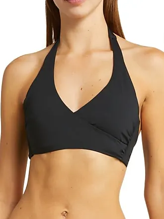 Seafolly Wrap Front F Cup Bra In Black