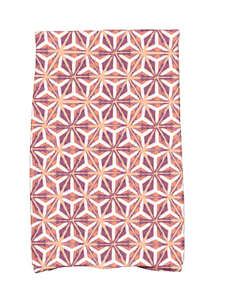 E by design HTHG761WH1 Eggs-ellent! Holiday Geometric Print Hand Towel