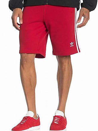 mens red adidas shorts