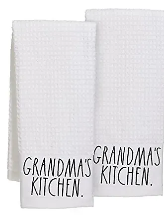 Rae Dunn Set of 2 Hand Towels for Kitchen and Bathroom, 100% Cotton,  Embroidered Mother's Day Dish Towels 16 inches x 26 inches Decorative Hand  Towels
