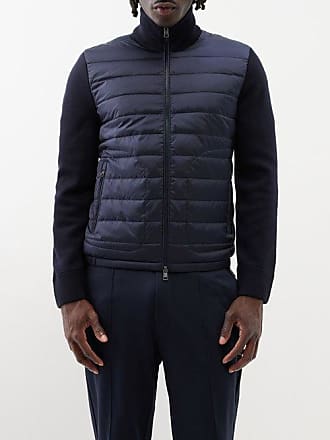 Moncler Bauges Leather-trimmed Quilted Shell Hooded Down Jacket In Green