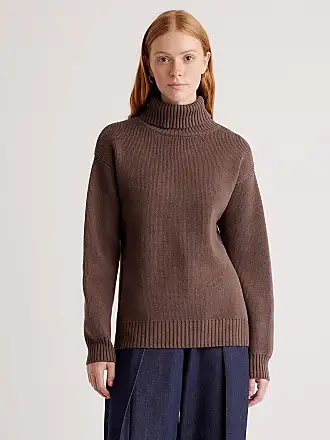 Alanui Antarctic Circle roll-neck jumper - Brown