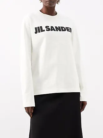 Black Seamless round-neck jersey bodysuit, Jil Sander