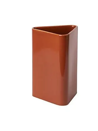 vaso alto di design in ceramica rossa H35,5cm