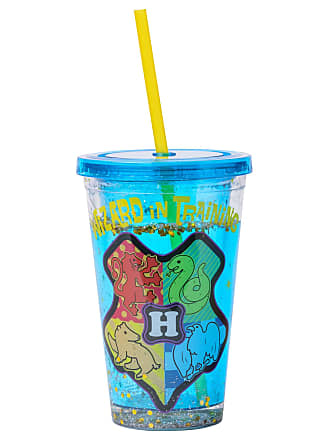 Harry Potter Hogwarts Bamboo Tumbler Cup with Lid and Straw | Holds 20 Ounces