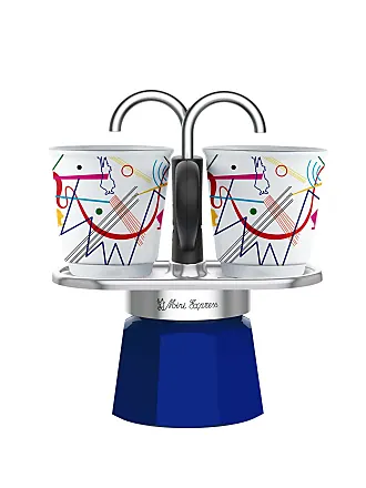 Bialetti - Mini Express Magritte: Moka Set includes Coffee Maker 2-Cup (2.8  Oz) + 2 shot glasses, Red, Aluminium