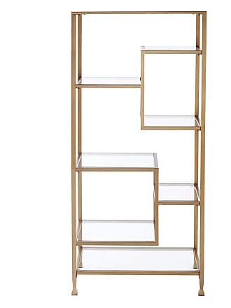 Bookcases In Gold Now At 56 17, Safavieh Slater White Metal 4 Shelf Bookcase