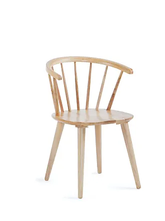 Konna - 4 chaises en tissu bouclette et bois - Drawer