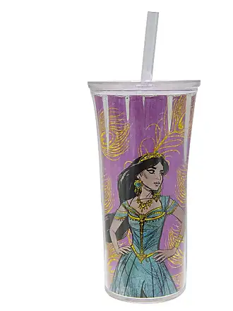 Zak Designs Disney Villains Halloween Glow in the Dark Tumbler  Set with Lid and Straw for Cold Drinks, Funny Cups Made of Durable and  Reusable Plastic, Great Gift for Fans (