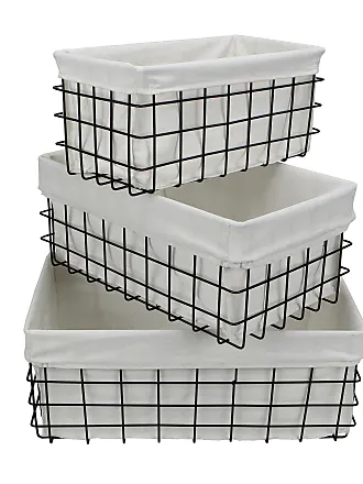 Cheungs Set Of 3 Lined Wire Organizer