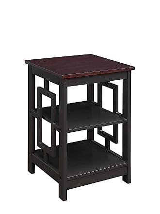 Convenience Concepts Town Square End Table with Shelf, Espresso