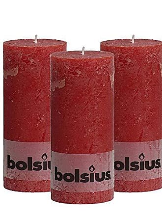 Bolsius - Set di candele decorative, rosse