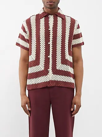 BODE Striped crochet-knit Shirt - Farfetch