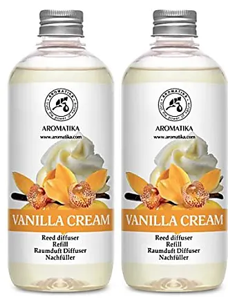 Aromatika Vanilla Diffuser Refill w/Natural Essential Vanilla Oil 6.8 fl oz - Intensive - Fresh & Long Lasting Fragrance - Reed Diffuser Oil Refill