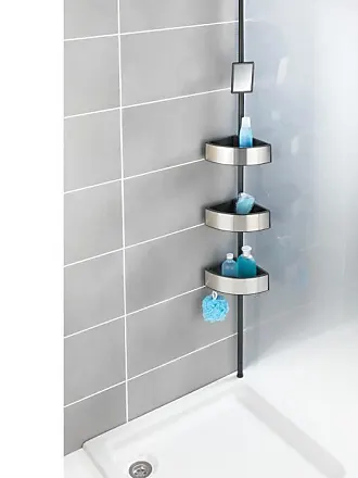 WENKO Brosse WC suspendue, Brosse WC murale Turbo-Loc® fixation sans  perçage, Acier Inox - Plastique