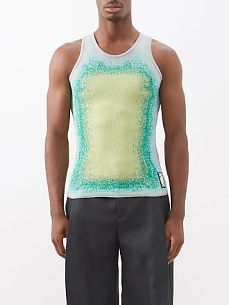 ASOS Muscle Fit Shrunken Vest in Green for Men Mens Clothing T-shirts Sleeveless t-shirts 
