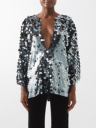 Fashion Blouses Oversized Blouses Broadway Oversized Blouse silver-colored Band ornaments 