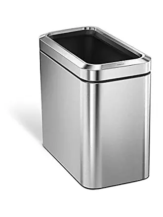 Simplehuman 1.5 Liter / 0.4 Gallon Mini Countertop Trash Can, Brushed  Stainless