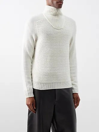 Men's White Cashmere Sweaters