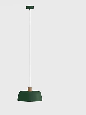 Trio Leuchten Lampe de table en nickel mat abat-jour en tissu Vert 599600115 