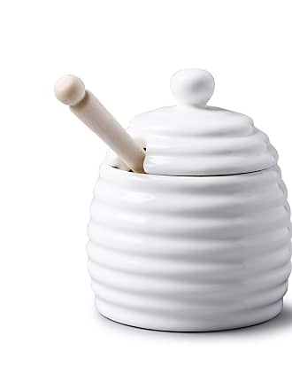 11cm – White WM Bartleet & Sons 1750 TSET151 Set of 4 Traditional Porcelain Mustard & Salt Spoon 