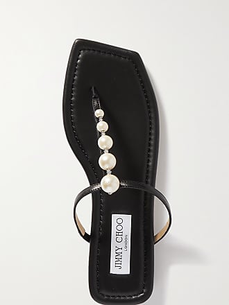 Jimmy Choo London Alaina Embellished Leather Sandals - Black - IT34,IT34.5,IT35,IT35.5,IT36,IT36.5,IT37,IT37.5,IT38,IT38.5,IT39,IT39.5,IT40,IT40.5,IT41,IT41.5,IT42