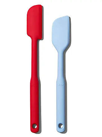 OXO Good Grips Nylon Flexible Turner Set, Red/Blue,10.65 x 3.15 x 2.45  inches