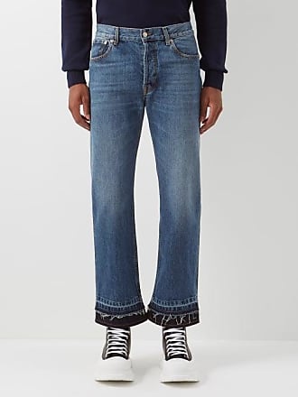 Alexander McQueen Denim Jeans mit ausgestelltem Bein in Blau Damen Bekleidung Jeans Jeans mit gerader Passform 