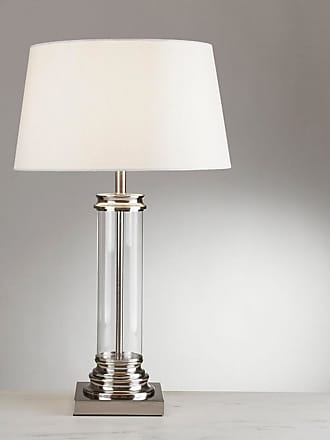 Silber Lampe 28/42 cm m/12" Silber Schirm 