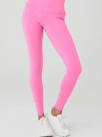 Women's Pink Printed Polyester Tights