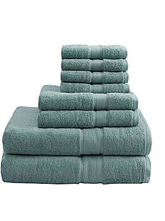 MADISON PARK SIGNATURE Luxor 100% Egyptian Cotton Luxurious Bath Towel Set  - Grey 