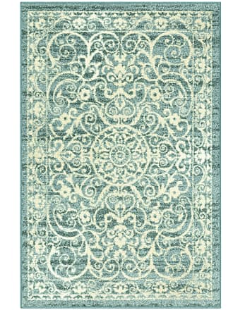 Details about   Maples Rugs Blooming Damask Kitchen Rugs Non Skid Accent Area Floor Mat Made in 