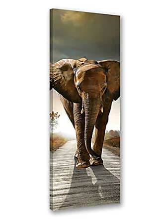 Afrika Elefant Tiere Bild Bilder Gerahmt Wandbild Kunstdruck 4 Teilig 