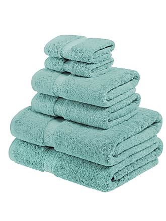 Superior Egyptian Cotton Heavyweight Solid Plush Towel Set - On