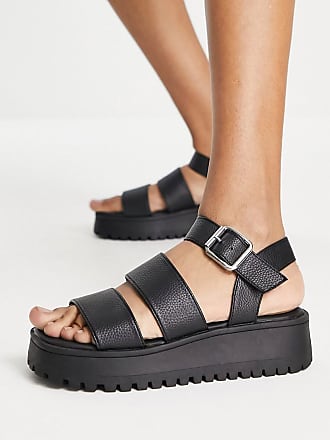 Schuh slider-sandalen in Schwarz Damen Schuhe Flache Schuhe Flache Sandalen tess 