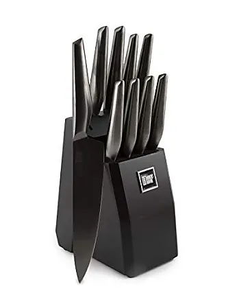 Cambridge Silversmiths Black And Copper 8 Pc. Knife Set With Block