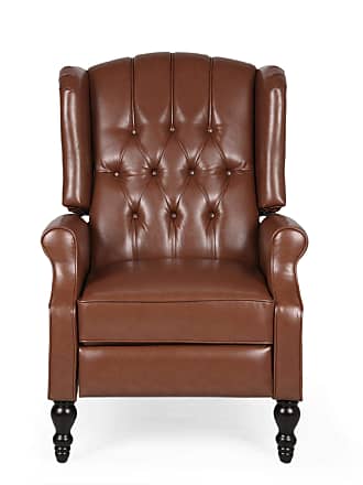 Christopher Knight Home Greggory Leather Club Chair Hazelnut