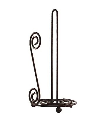 Spectrum Diversified Scroll Over The Cabinet Paper Towel Holder, Black