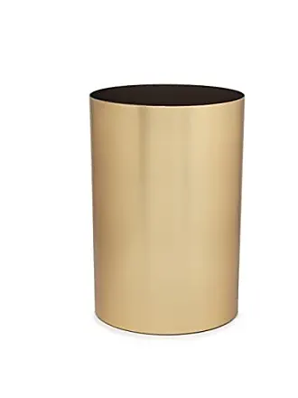 Umbra 13 gal Brim Plastic Step Soft Close Lid Kitchen Trash Can, Bronze