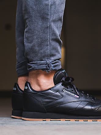 reebok classic leather hombre negro