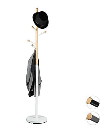 YSJ Metall Regenschirmhalter Runde Eisen Kunst Regenschirm Rack Mit Kunststoff Tropfschale und Haken für Home Flur Veranda Eingang Schwarz Weiß 