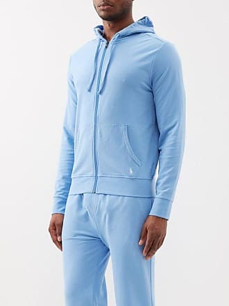 Polo Ralph Lauren logo-print Cotton-Blend Jersey Hoodie - Men - Gray Sweats - L