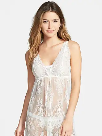 hanky panky Women's Victoria Lace Chemise with G-String, Light Ivory, Off  White, White, S at  Women's Clothing store