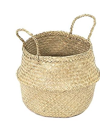 Compactor Small Woven Seagrass Belly Storage Basket 27 x 27 x 26 cm, 
