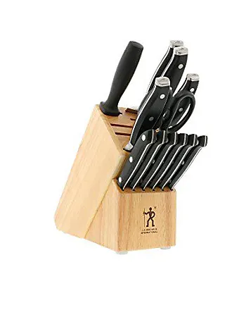 Henckels Forged Premio 18-Pc Knife Block Set - White